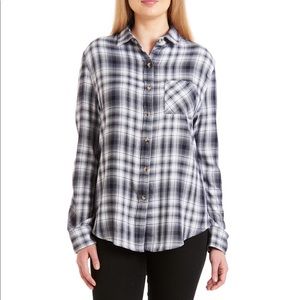 Jach’s Girlfriend Bea cotton plaid flannel shirt